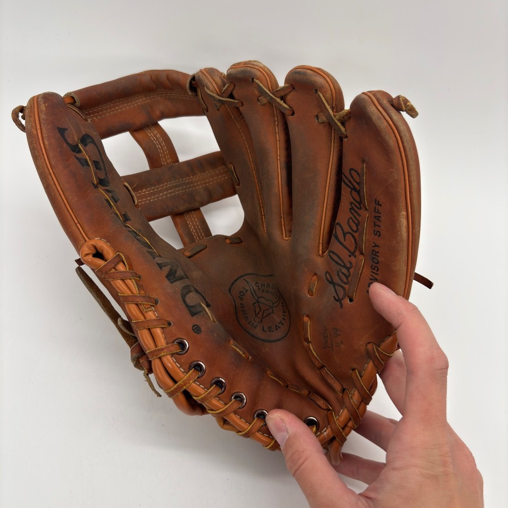 Vintage Spalding Sal Bando Advisory Staff Baseball Glove 42-5395 Leather RHT